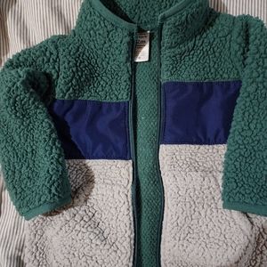 12m baby boy sherpa zip up